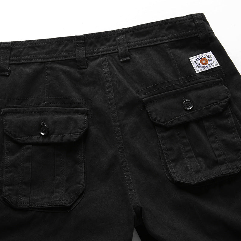 Shorts cargo sueltos para hombre con 6 bolsillos