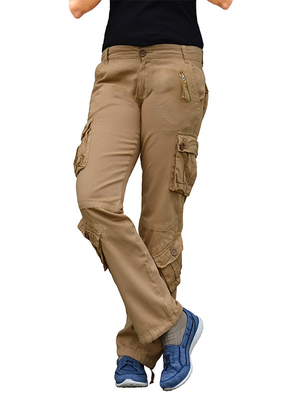 Pantalones holgados militares 8 bolsillos Pantalones cargo