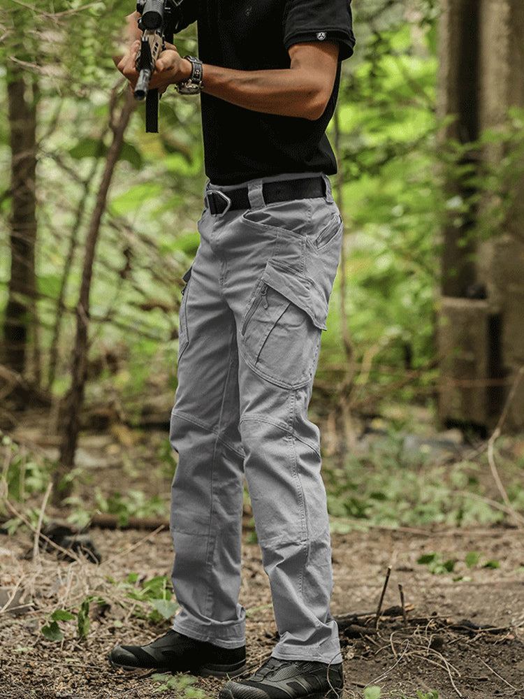 Pantalon tactique d'extérieur à jambes droites et à poches multiples