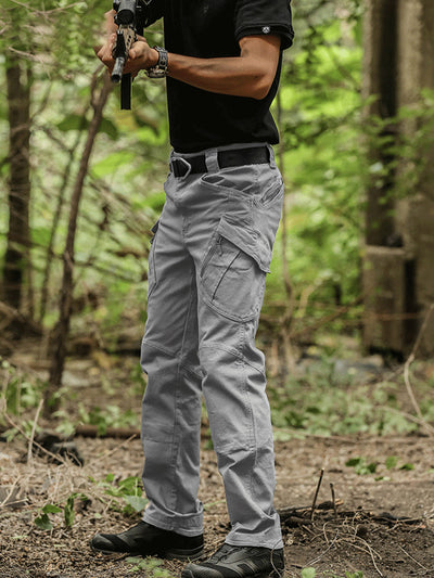 Pantalon tactique d'extérieur à jambes droites et à poches multiples