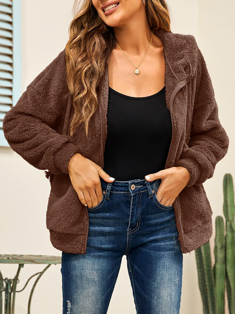 Fleece Oversized Full-Zip Hoodie