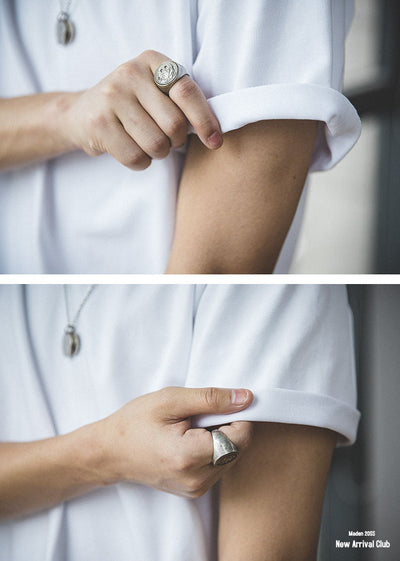 T-shirt classique slim à col rond pour homme