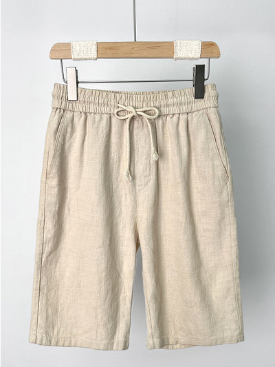 Men's Casual Cotton and Linen Shorts
