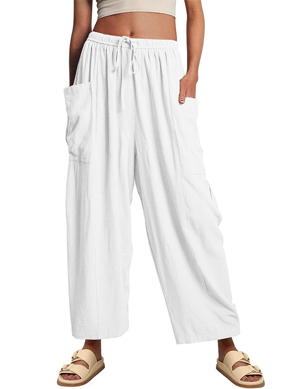 Loose Wide Leg Pants with Deep Pockets