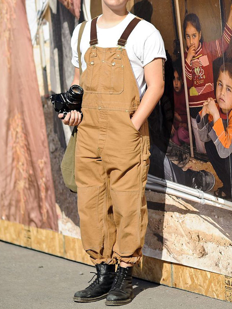 Men's Duck Bib Overalls Canvas Workwear Dungarees – Madepants