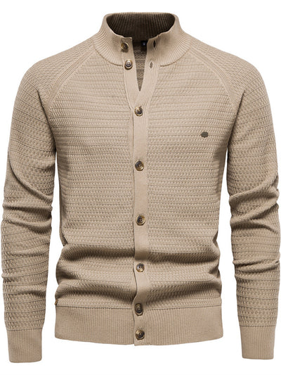 Pull cardigan tricoté pour homme 