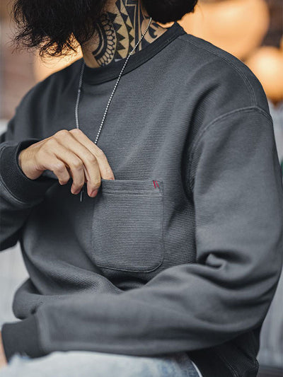 Men's Waffle Knit Sweatshirt