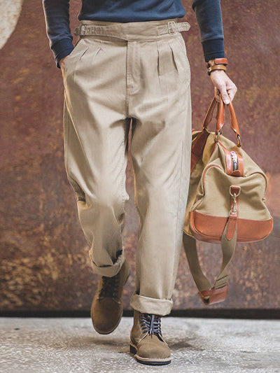 Men's Vintage-Inspired GURKHA Pants Straight Casual Pants
