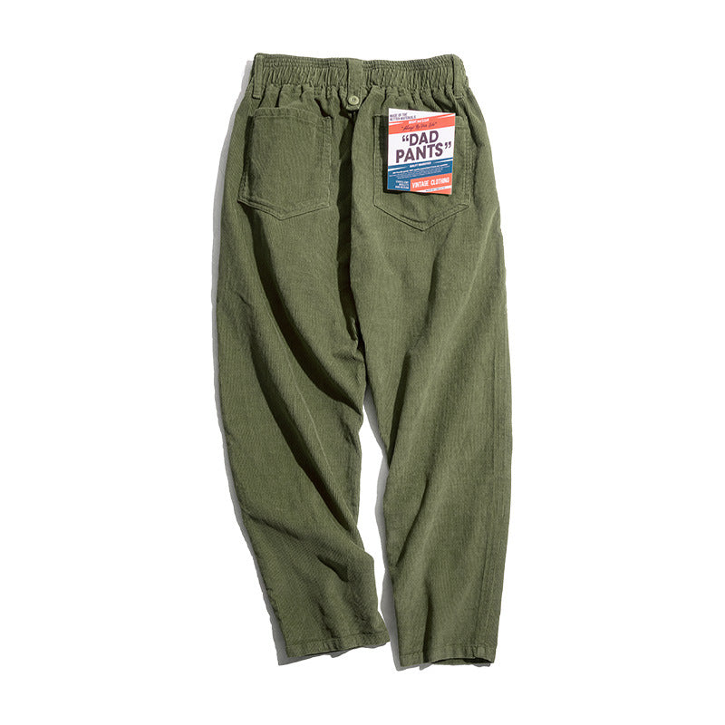 Men's Corduroy Wide Leg Trousers