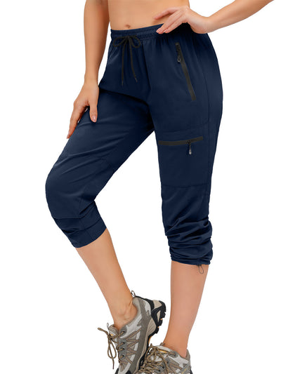 Women's Drawstring Stretch Jogging Pants Outdoor Quick-Drying Sweatpants