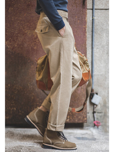Men's Vintage-Inspired GURKHA Pants Straight Casual Pants