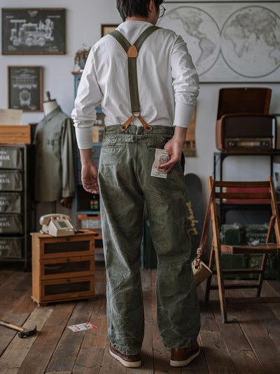 15oz Heavyweight Canvas Trousers with Suspenders