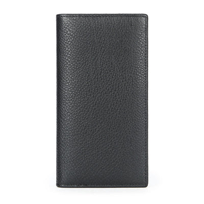 Men's Vintage-Inspired Crazy Horse Leather Long Wallet