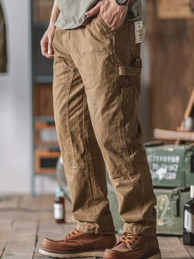 Men's American Washed Distressed Cargo Pants