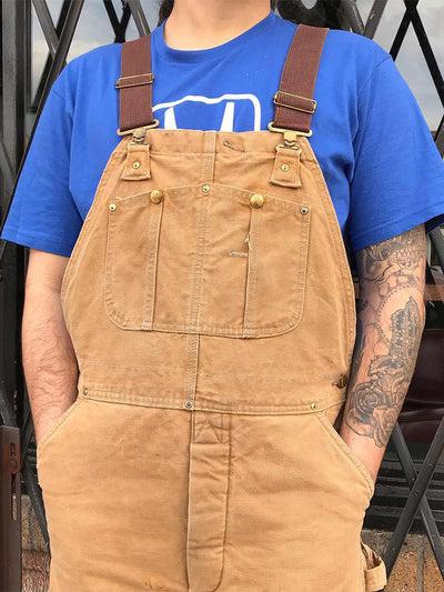 Men's Duck Bib Overalls Canvas Workwear Dungarees