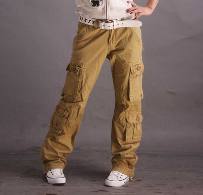 Pantalones holgados militares 8 bolsillos Pantalones cargo