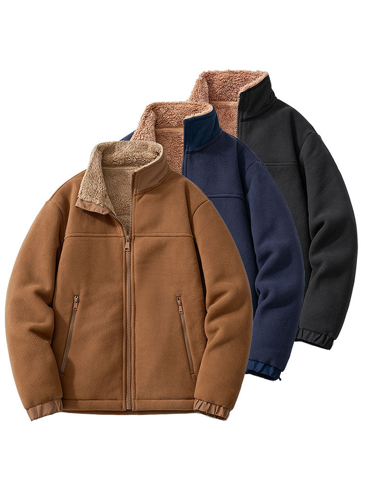 Men's Sherpa Lined Fleece Jacket