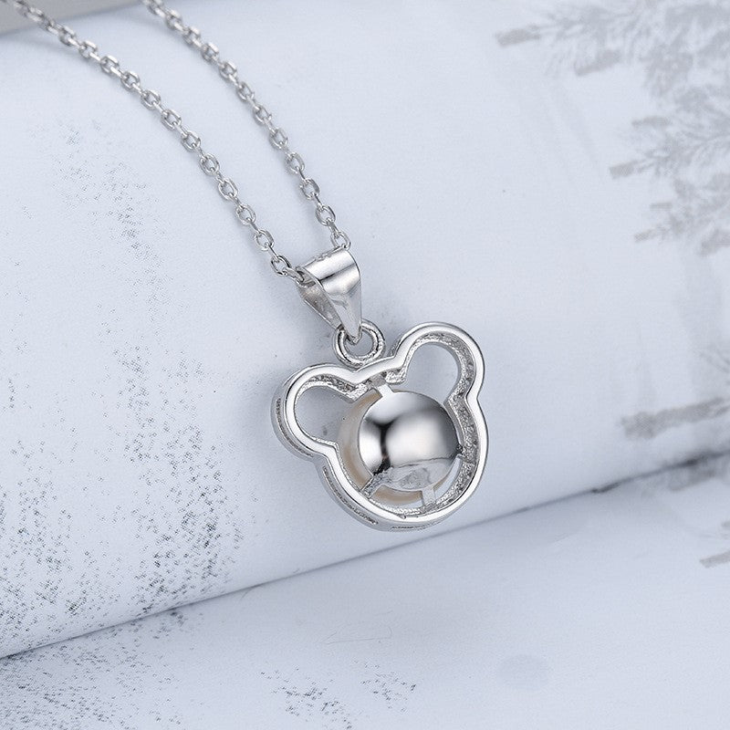 S925 Silver Pearl Pendant Necklace