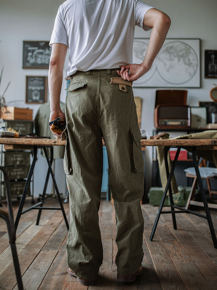 Reproduction French Army M-47 Herringbone Twill Trousers – Madepants