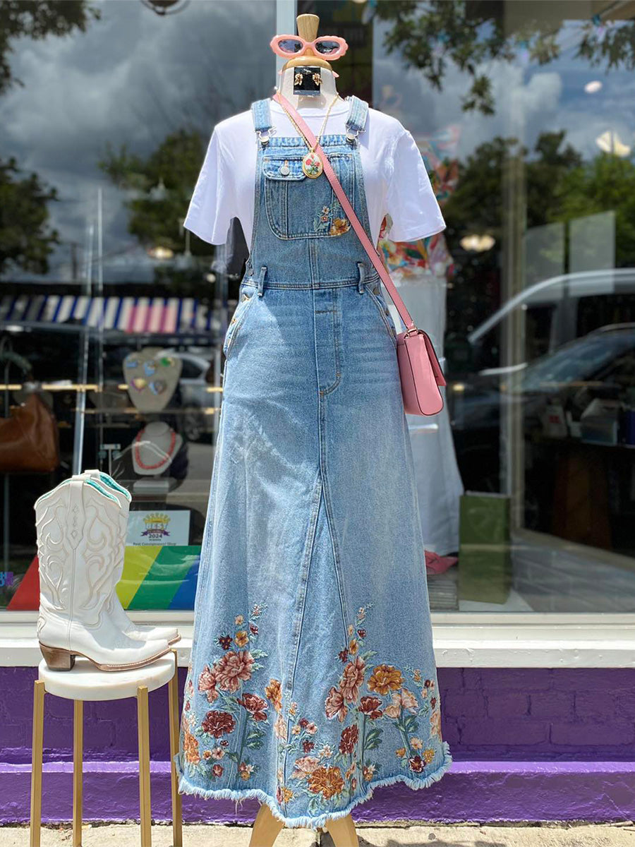 Embroidered Floral Skirtall – Madepants