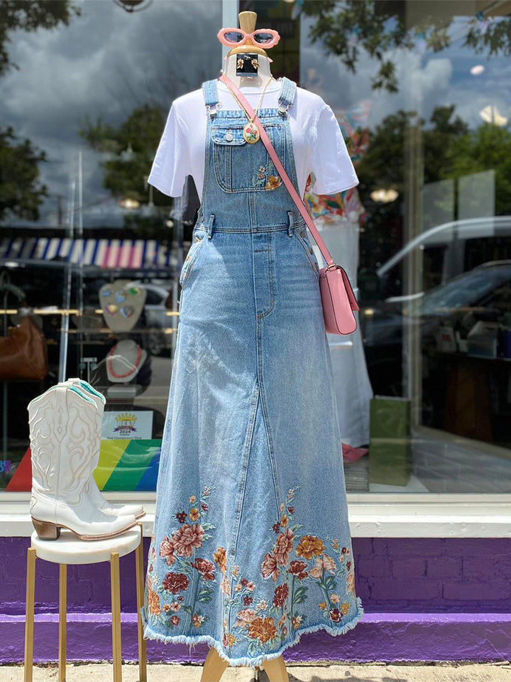 Embroidered Floral Skirtall – Madepants