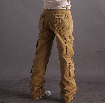 Pantalones holgados militares 8 bolsillos Pantalones cargo