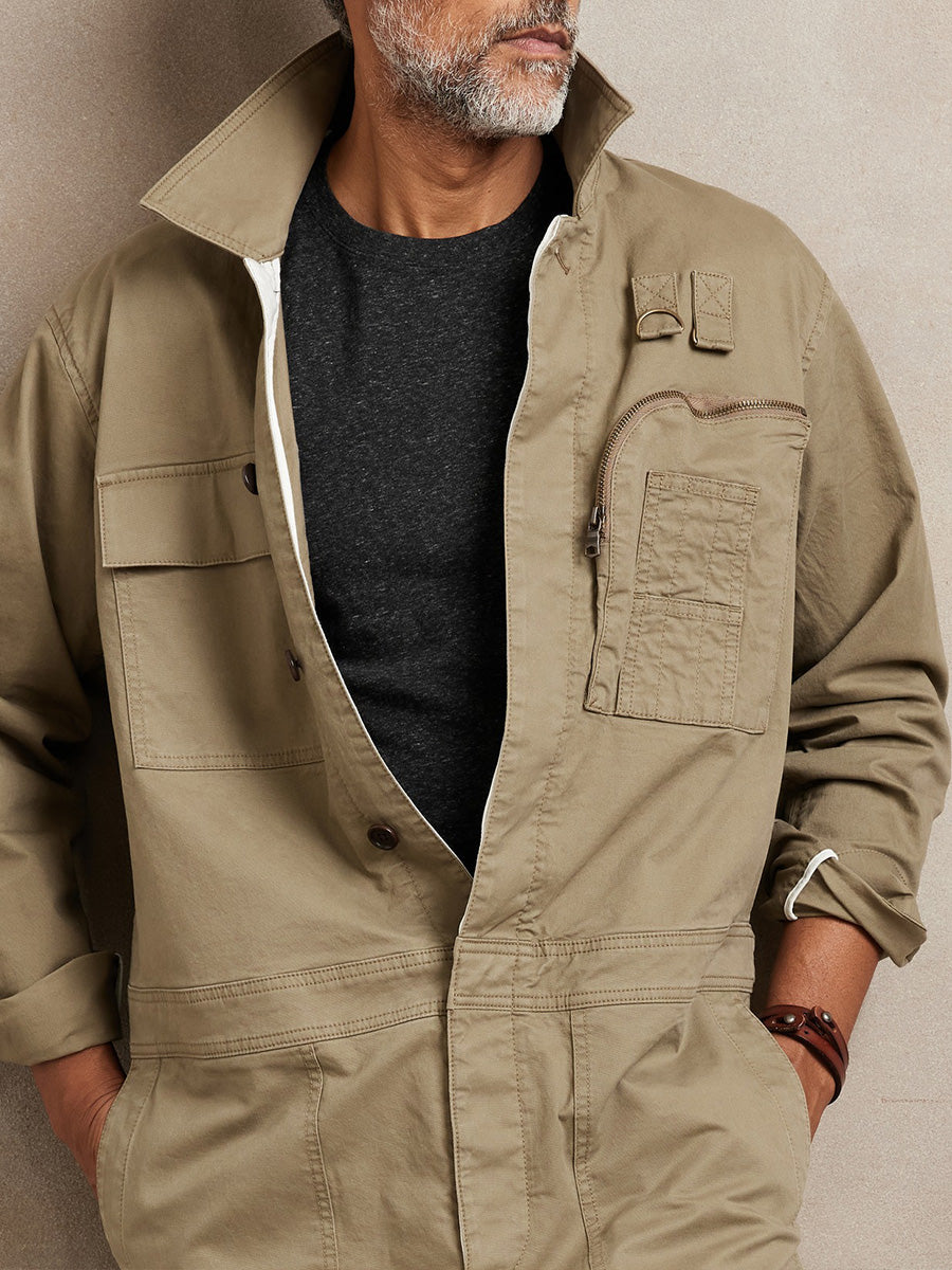 Men's WWll-Inspired Relaxed Fit Flight Jumpsuit – Madepants