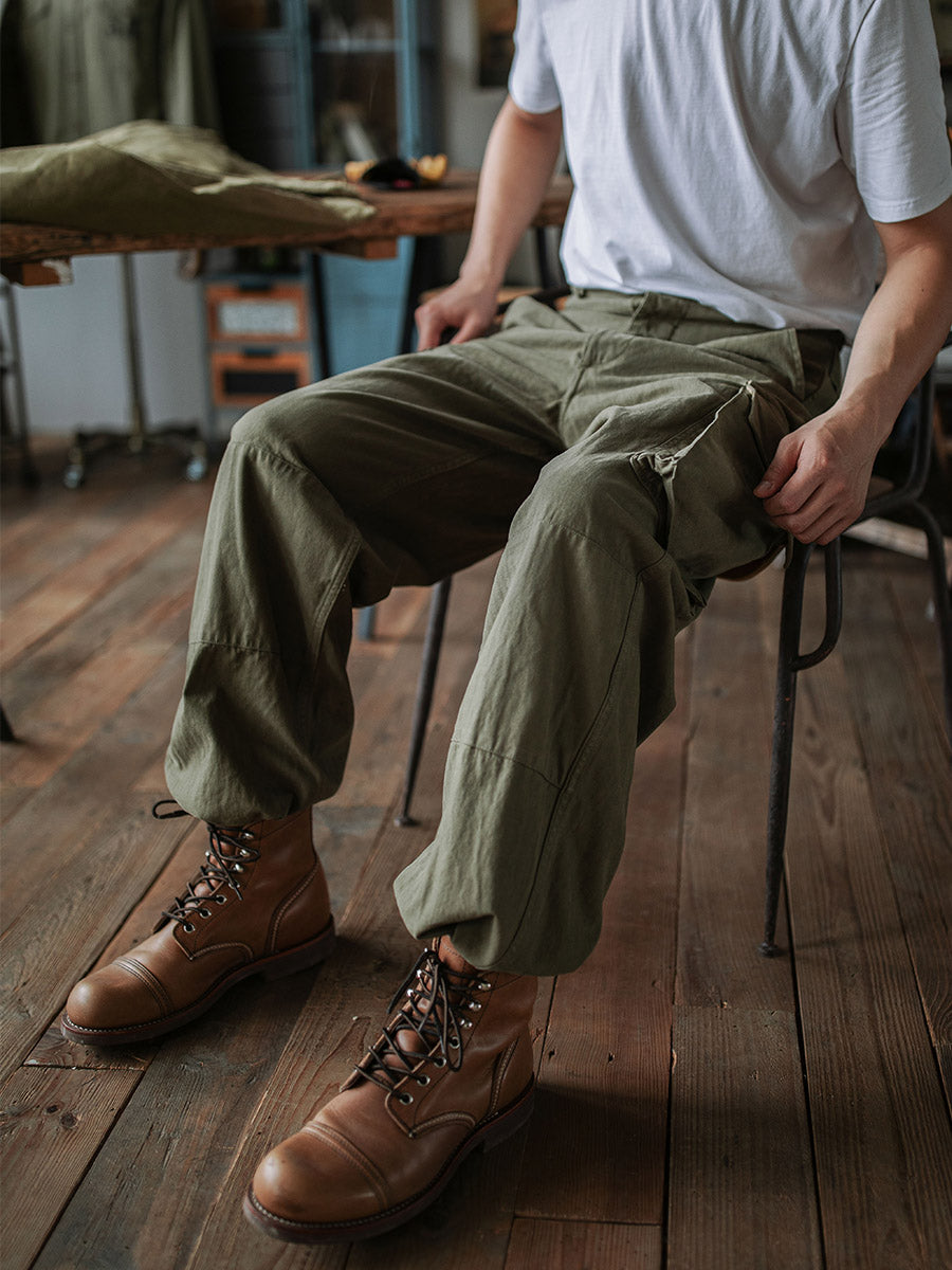 Reproduction French Army M-47 Herringbone Twill Trousers – Madepants