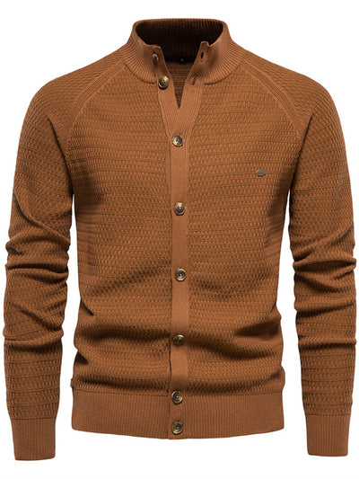 Pull cardigan tricoté pour homme 