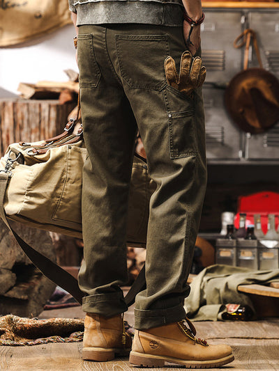 Men's Rugged Workwear Straight-Leg Utility Pants