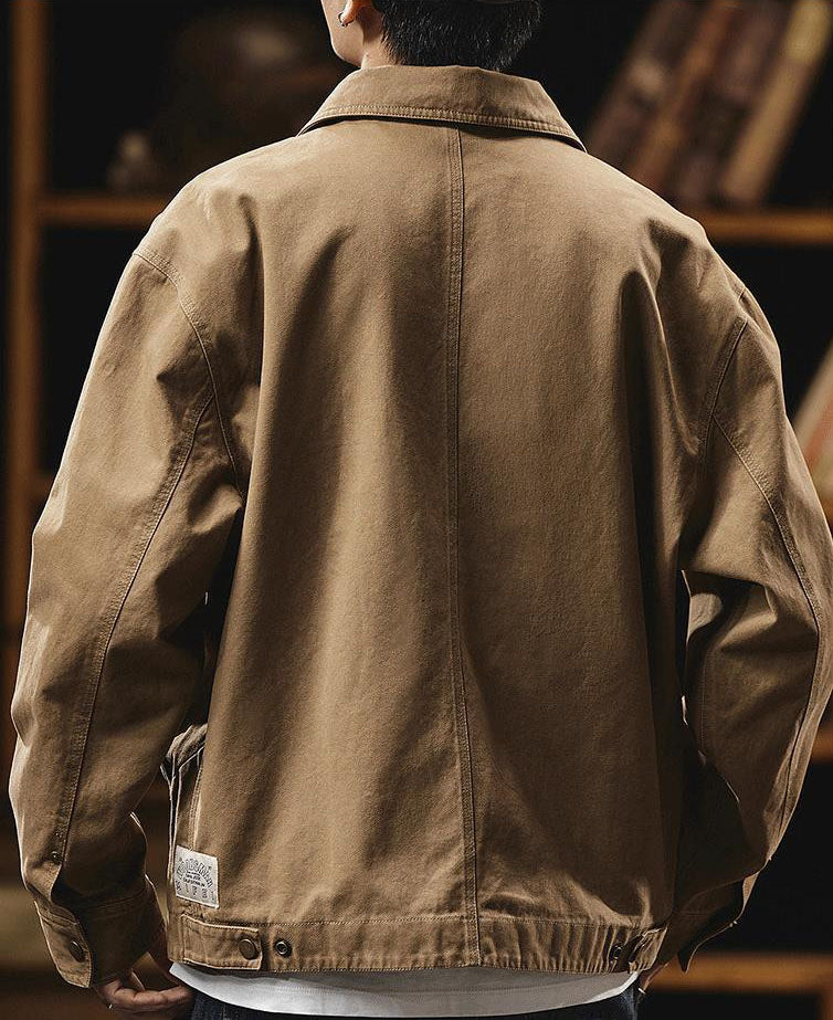 Men's Vintage-Inspired Casual Workwear Jacket