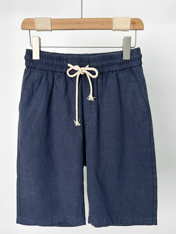 Men's Casual Cotton and Linen Shorts