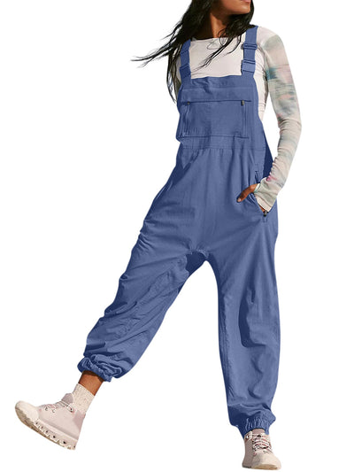 Salopette cargo pour femme avec poches zippées