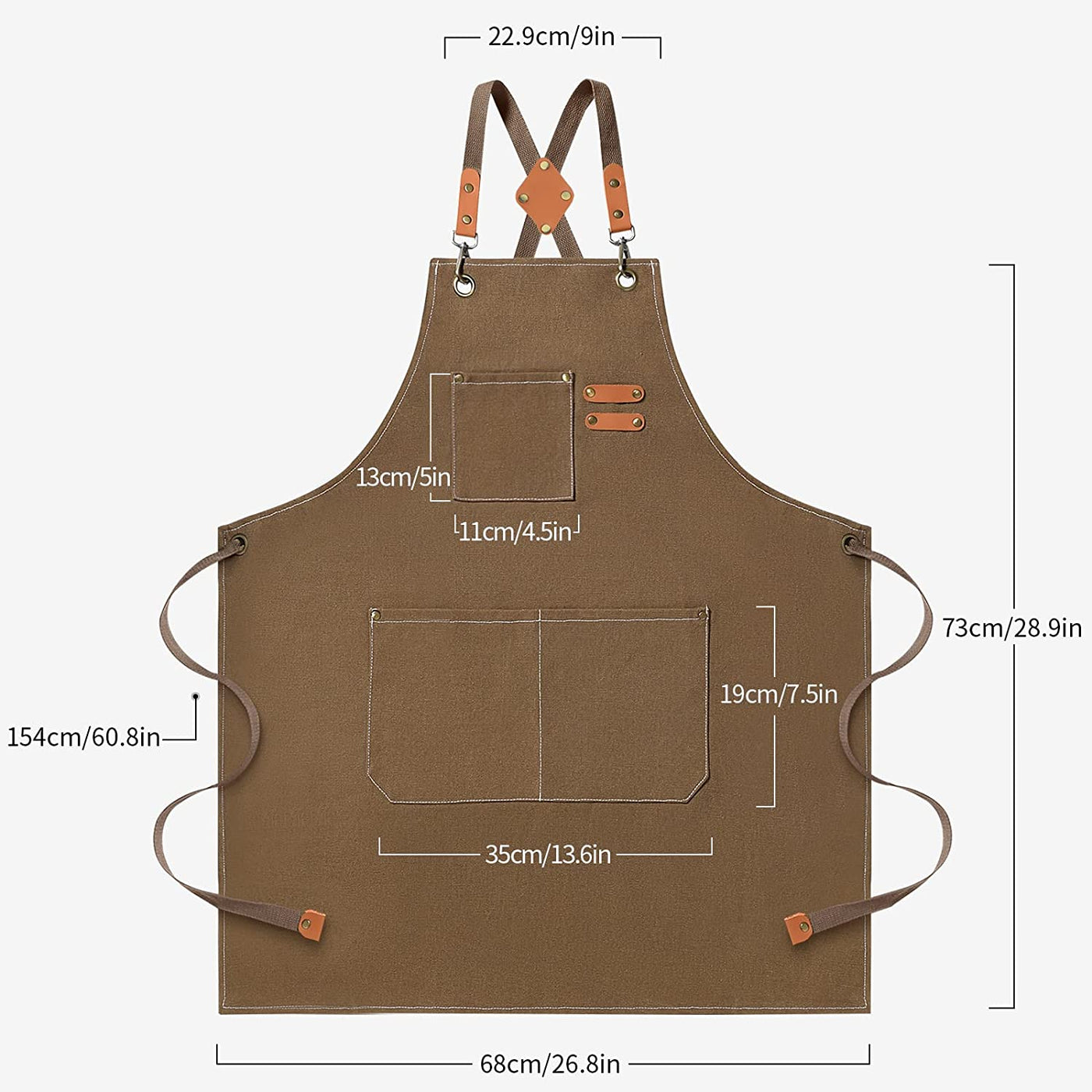 Durable Canvas Stain Resistant Apron Workwear