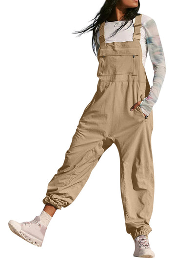Salopette cargo pour femme avec poches zippées