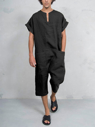 Men's Short Sleeve Jumpsuit