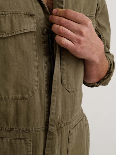 Combinaison zippée coupe slim pour homme