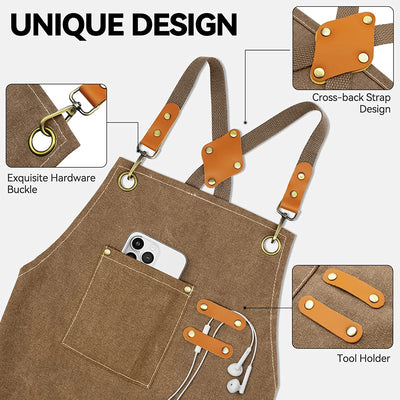 Durable Canvas Stain Resistant Apron Workwear