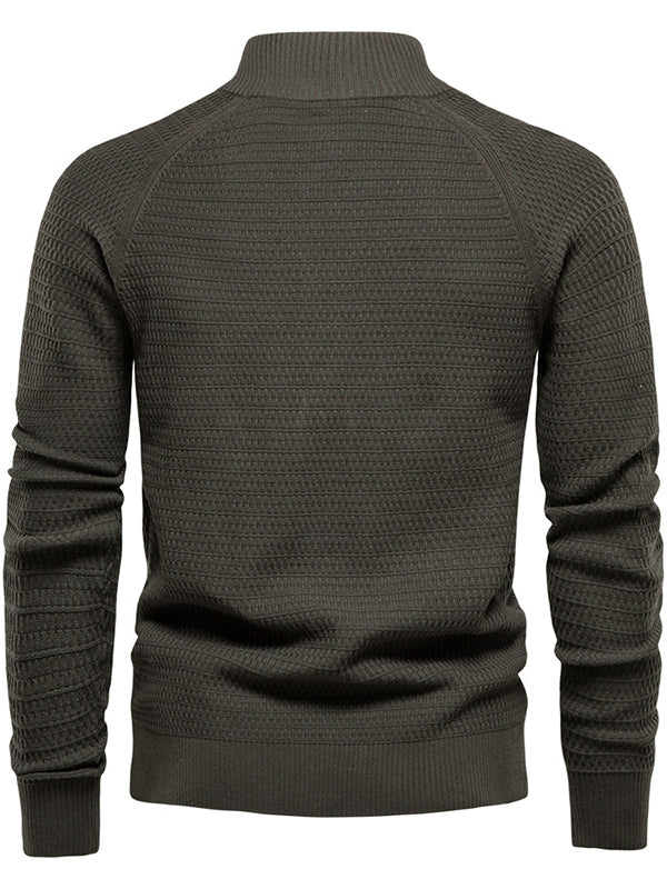 Pull cardigan tricoté pour homme 