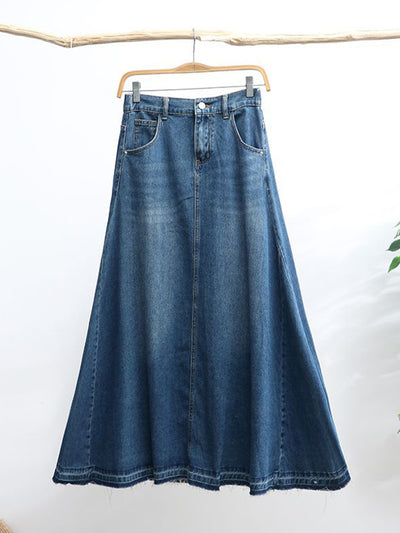 Robe longue ample en jean d'inspiration vintage