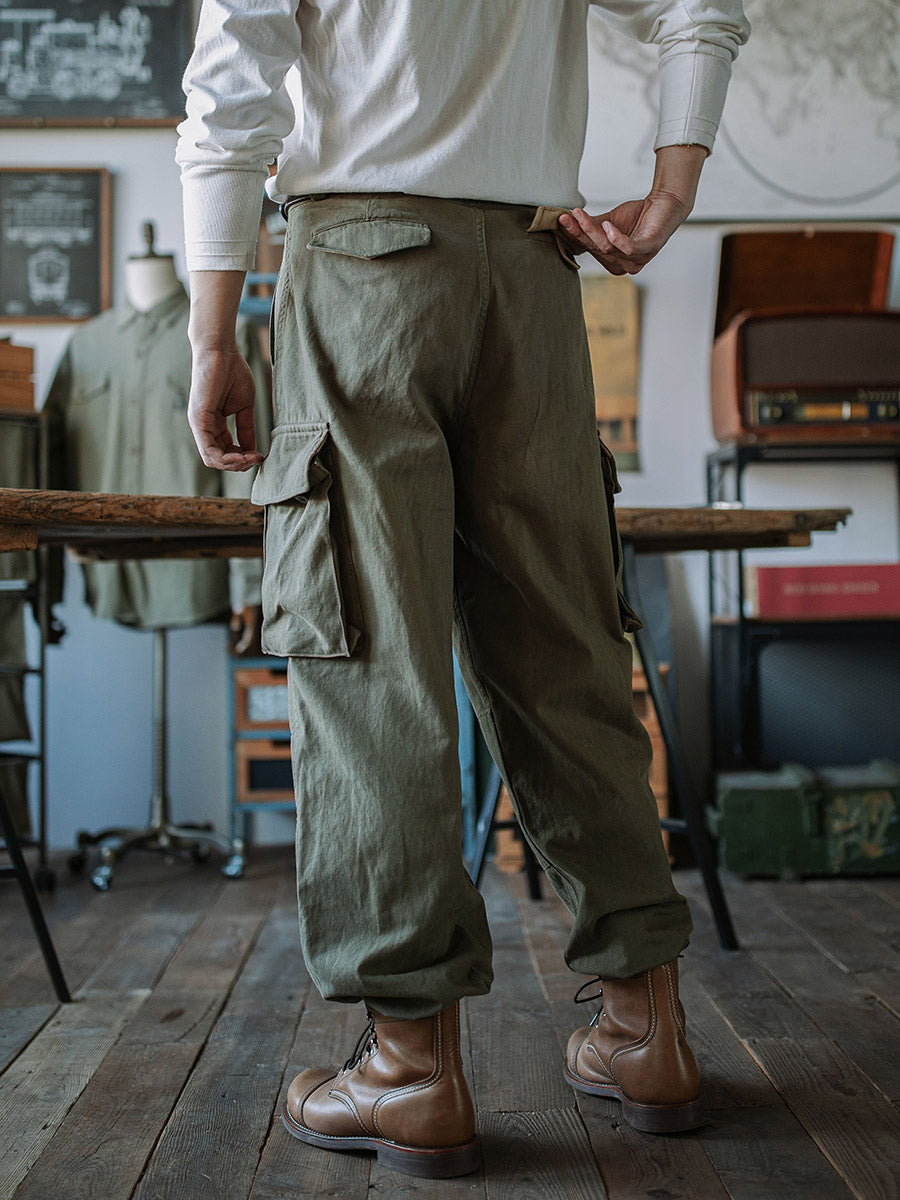 Tangent / M-47 FRENCH ARMY M47 サイズ 42 Reproduction French Army M-47 Herringbone Twill Trousers – Madepants