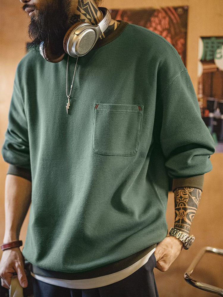 Men's Waffle Knit Sweatshirt