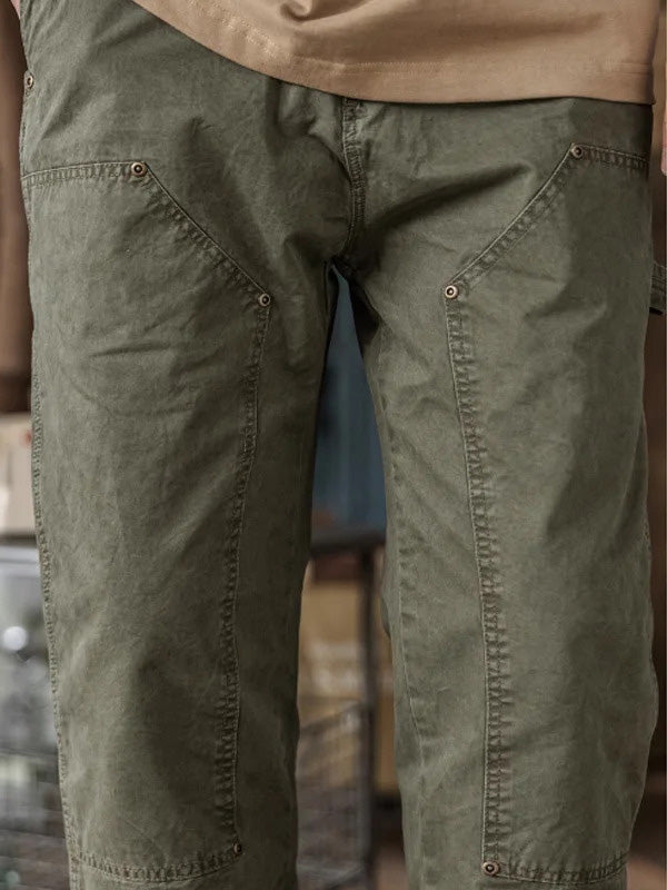 Men's American Washed Distressed Cargo Pants