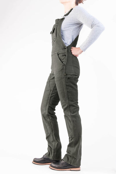 Salopette de travail en toile extensible pour femme