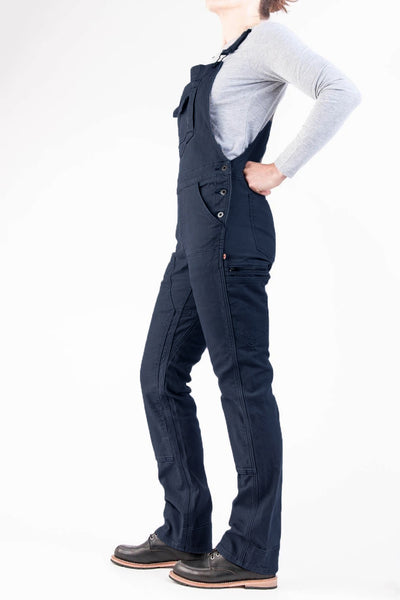 Salopette de travail en toile extensible pour femme