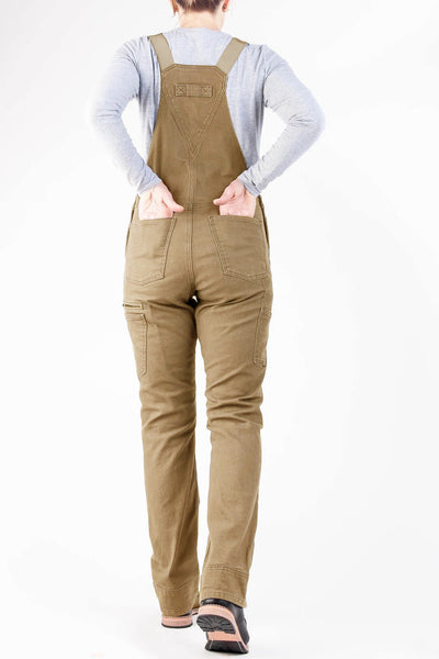 Salopette de travail en toile extensible pour femme