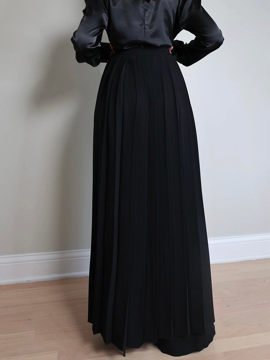 Lovely Pleated Overskirt Pants Set – Madepants
