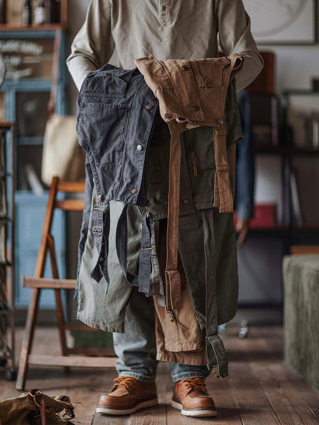 Sloppy Canvas Overalls – Madepants