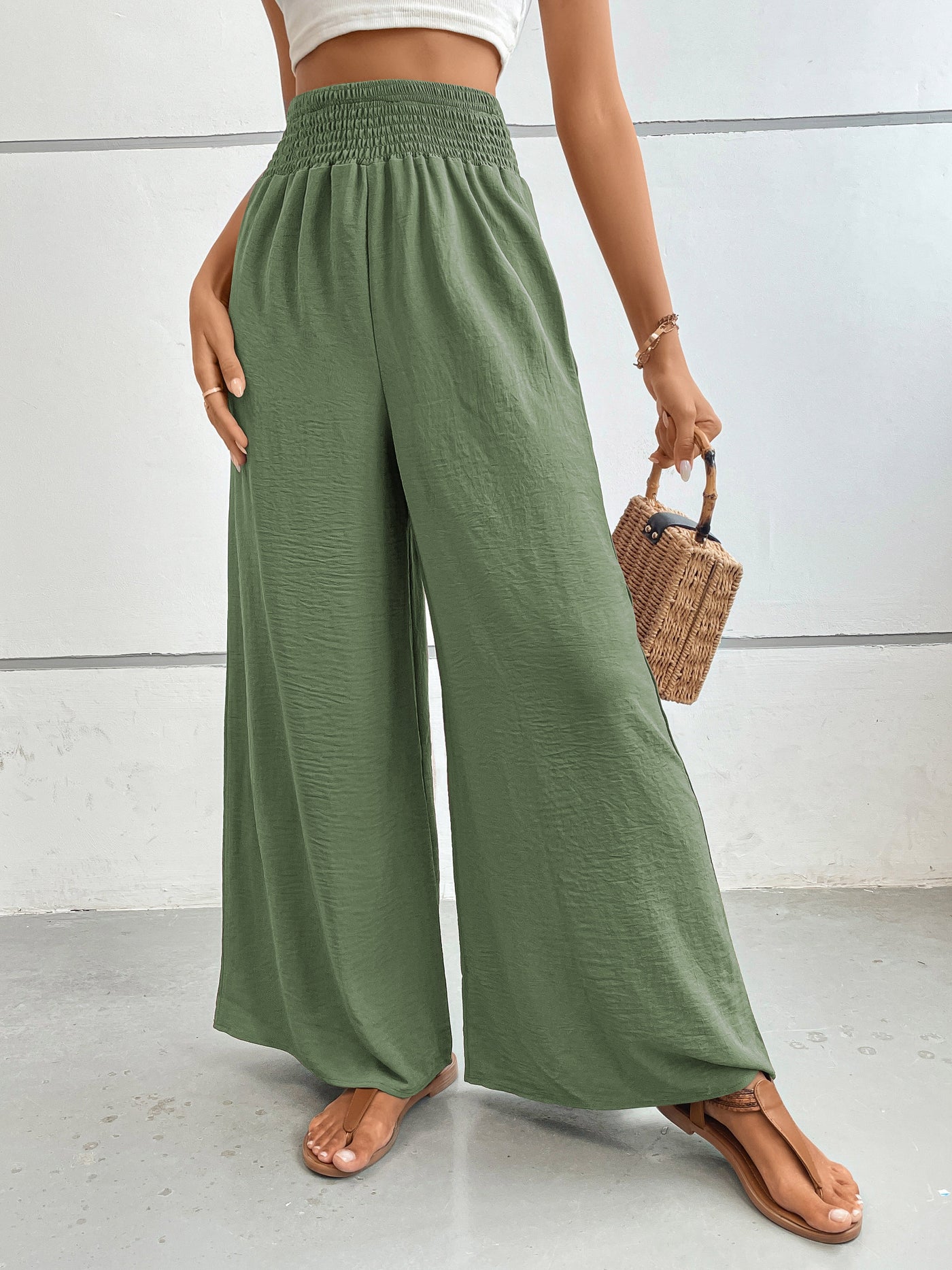 Women's High Waisted Wide Leg Pants