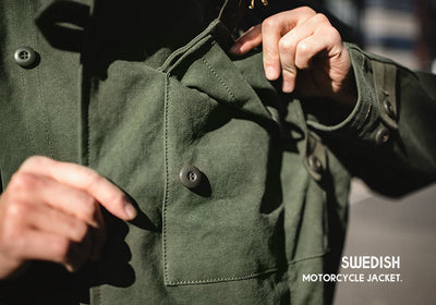 Chaqueta inspirada en la motocicleta sueca